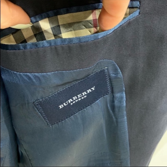 Burberry Blue Cotton Sports Jacket Sz 50 US Sz 40 - Picture 4 of 7